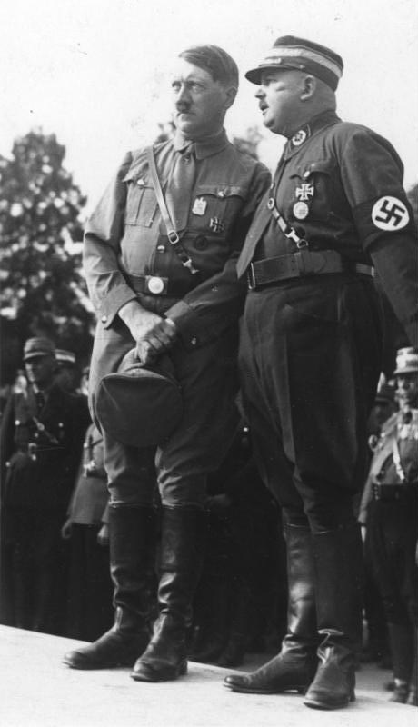 Adolf Hitler with Ernst Röhm at the Reichparteitag